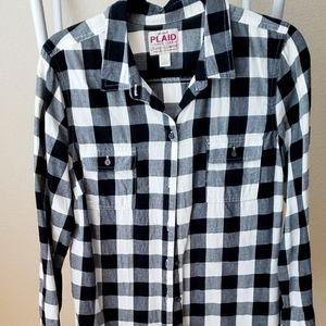 Plaid Flannel shirt size Large